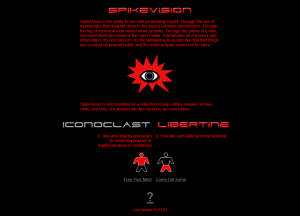 The spikevision.org main entry page as it appeared in 2003.